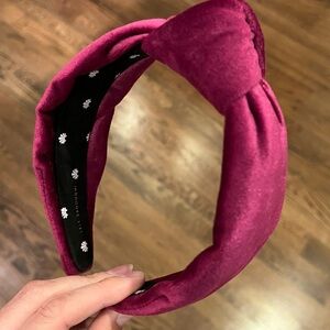 LELE SADOUGHI VELVET KNOTTED HEADBAND